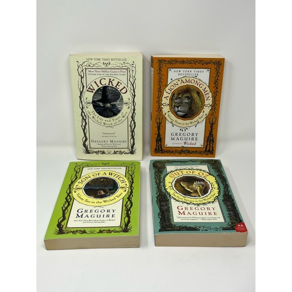 Wicked Years Series Set Gregory Maguire 4 Book Lot Wicked Oz Dark Fantasy